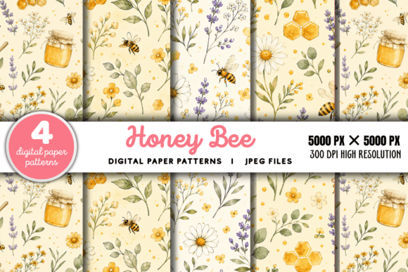 Download Bee Digital Scrapbook Paper - Digital scrapbook paper Collection
