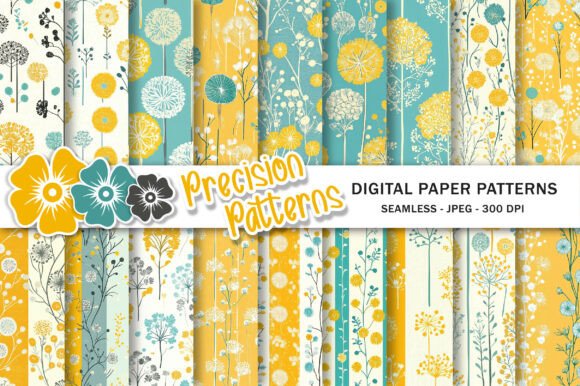 Download Dandelion Digital Scrapbook Paper Pack - Digital scrapbook paper Collection