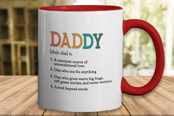 Download Father's Day SVG Design,Daddy (duh-die) - Design Collection