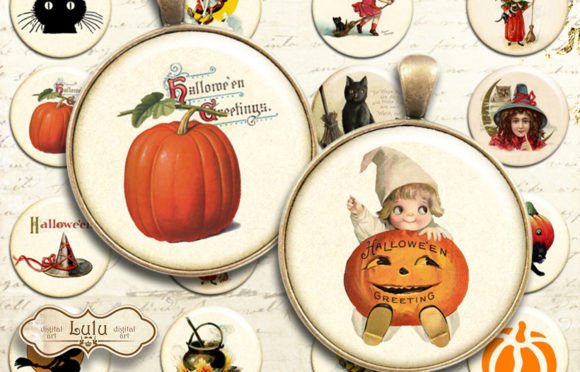 Download Halloween Circles 1 Inch - Premium Resources