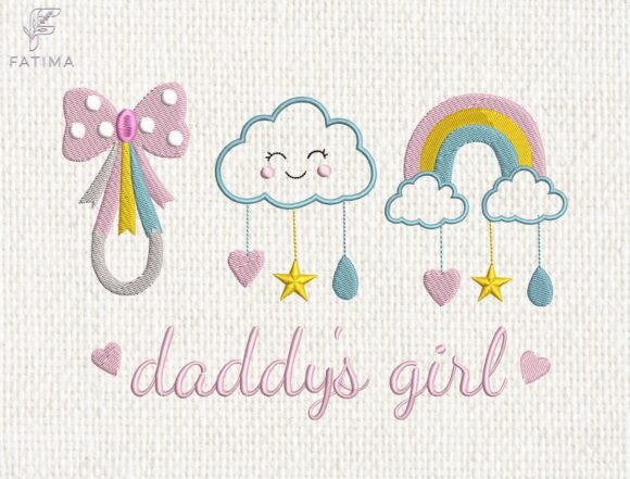 Download Daddy's Girl Embroidery Design - Design Collection