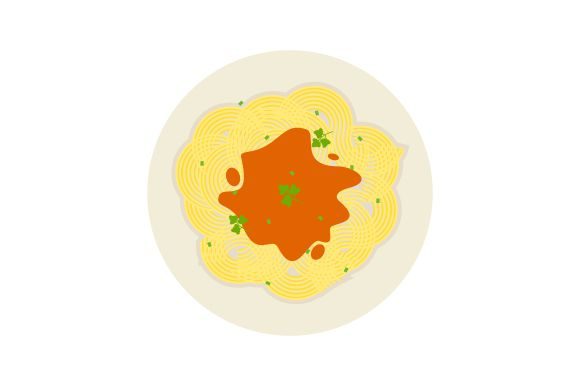 Download Pasta Spaghetti Food Flat Design - Design Collection