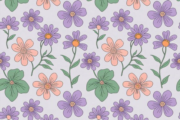 Download Soft Cute Floral Pattern Design - Design Collection