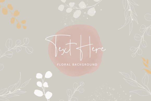 Download Boho Monoline Floral Background Design - Design Collection