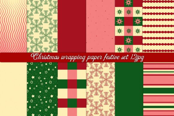 Download Christmas Wrapping Paper Festive Set - Premium Resources