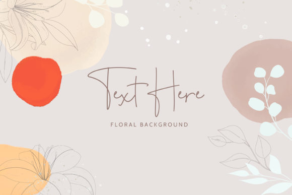 Download Boho Monoline Floral Background Design - Design Collection