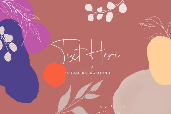Download Boho Monoline Floral Background Design - Design Collection