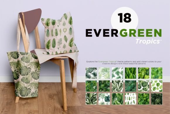 Download Green Tropical Fabric Pattern Bundle - Premium Resources