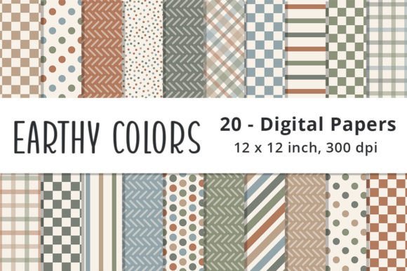 Download Earth Tones Digital Scrapbook Paper - Digital scrapbook paper Collection